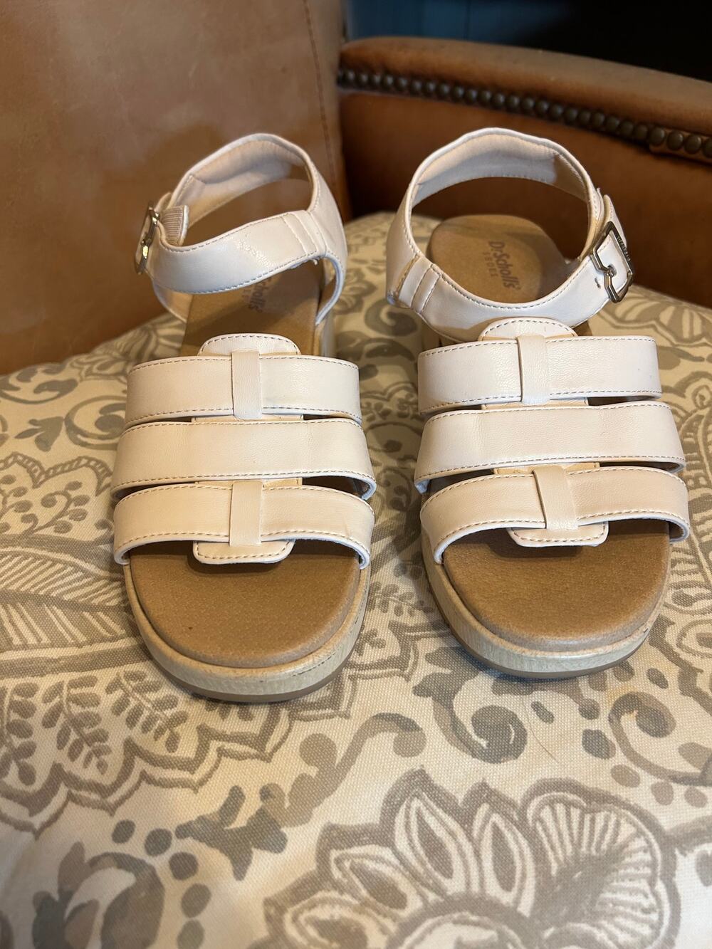 Dr. Scholl's "Oh Kay" Fisherman Strappy Block Heel Sandals